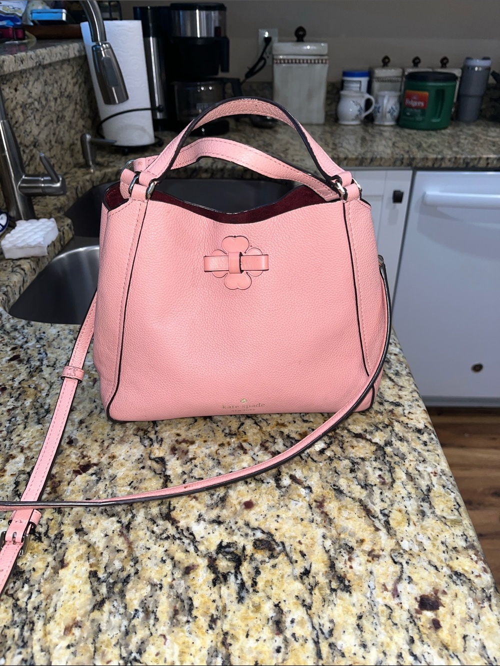 EUC Authentic Kate Spade Talia Triple Compartment Handbag with Wallet - Picture 2 of 10